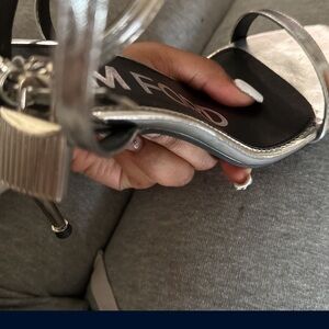 Tom Ford Metallic Silver Heels